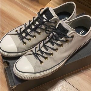 Men’s frayed burlap converse Size 12